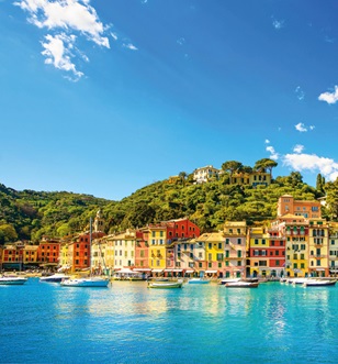 Coastal town, Portofino, Italy