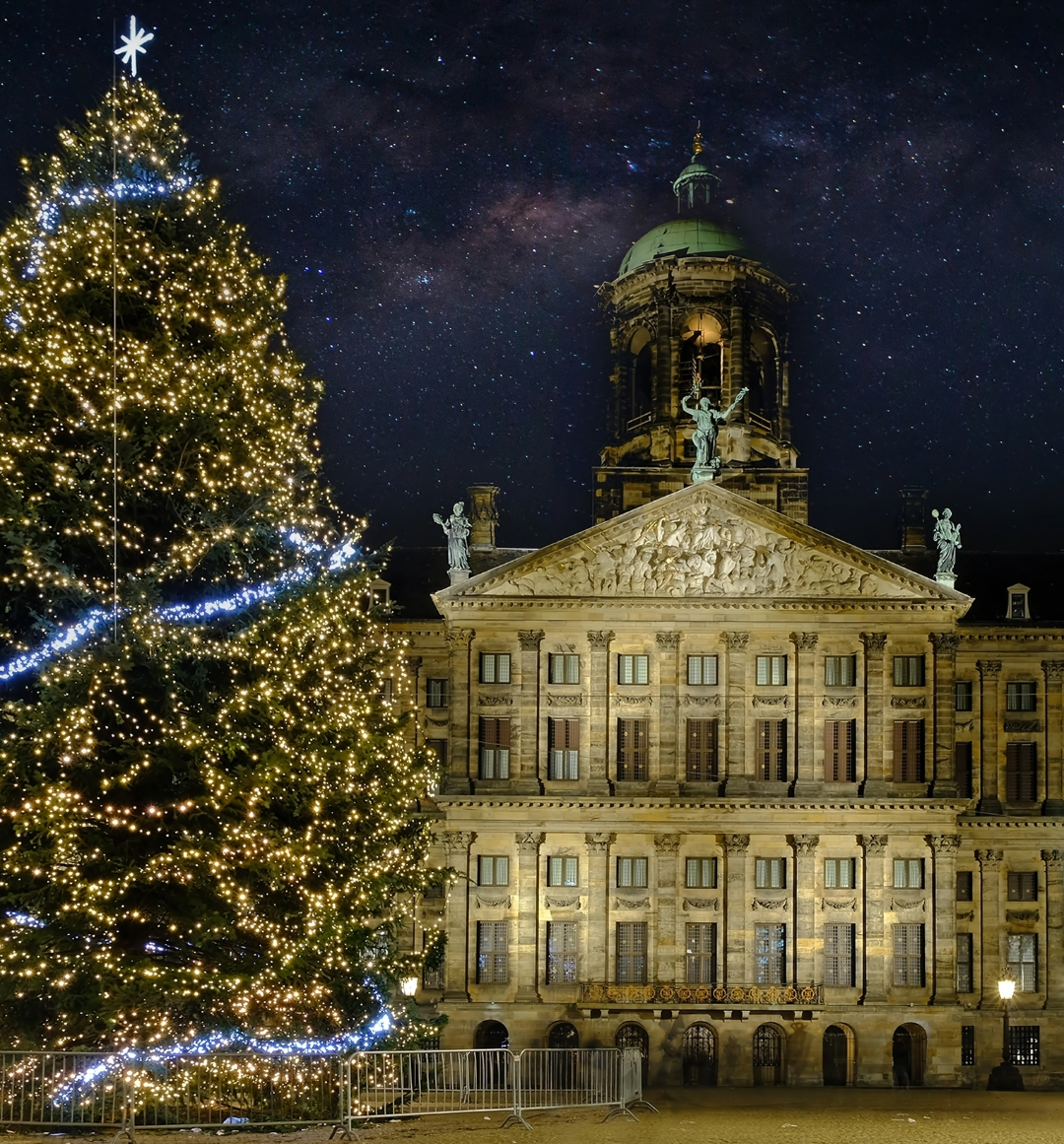 Christmas tree in Dam square