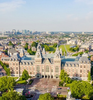 Rijksmuseum Amsterdam aerial view