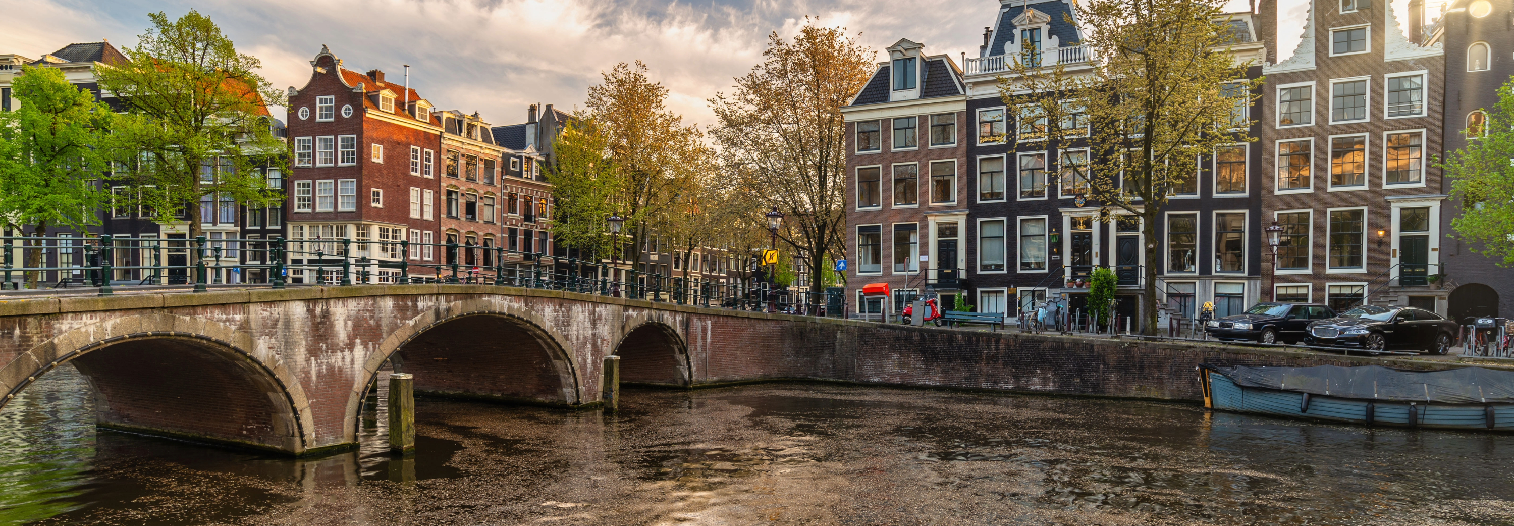 Explore the iconic canals of Amsterdam