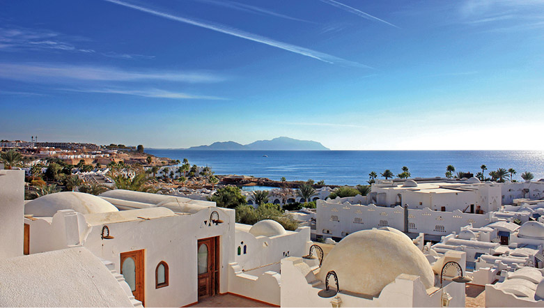 Beautiful panoramic view of the Red sea, Sharm el-Sheikh coastline