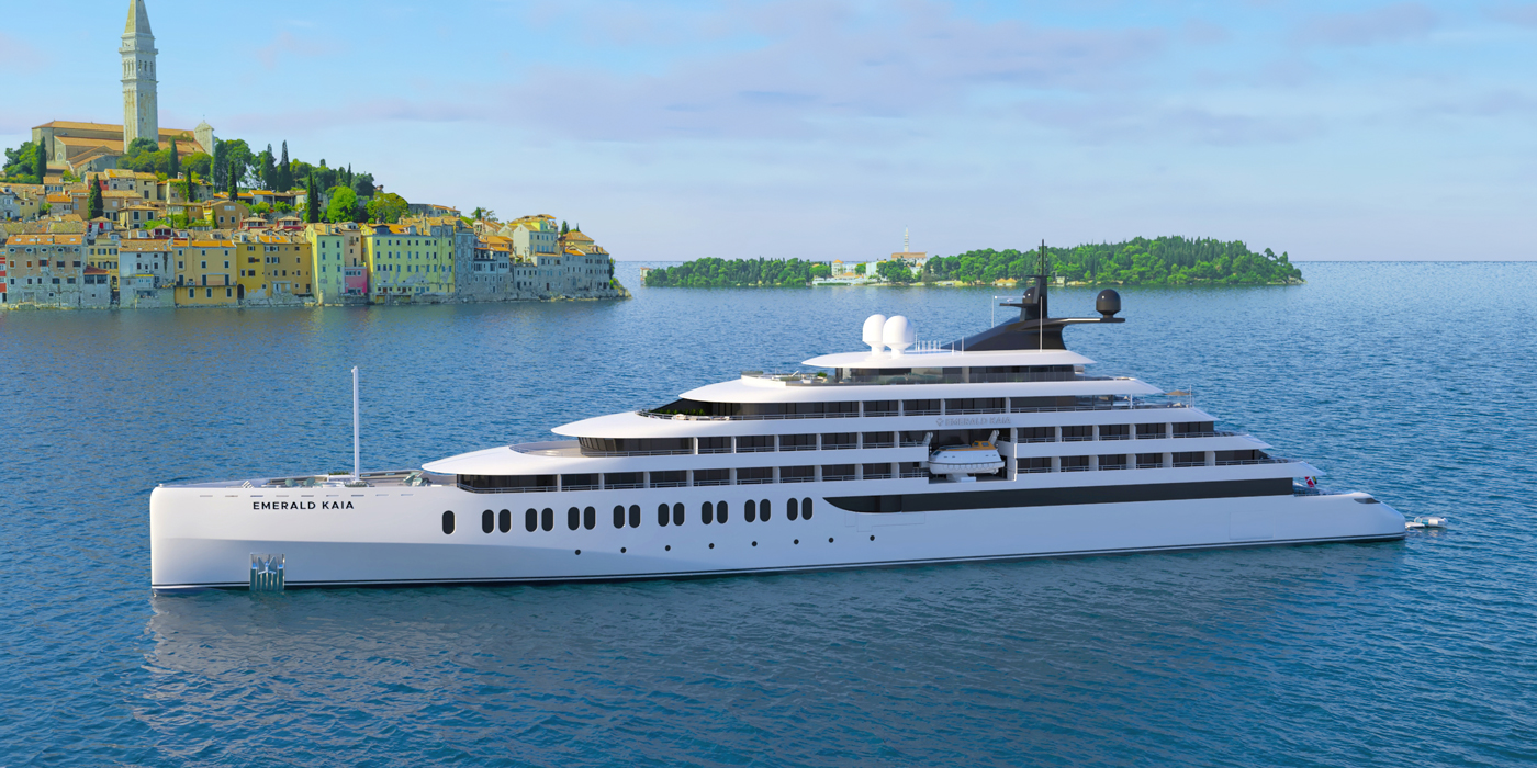 CGI of new Emerald Kaia Small Cruise Ship