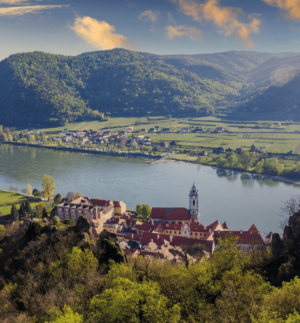 Historic town of Dürnstein, Wachau Valley, Austria