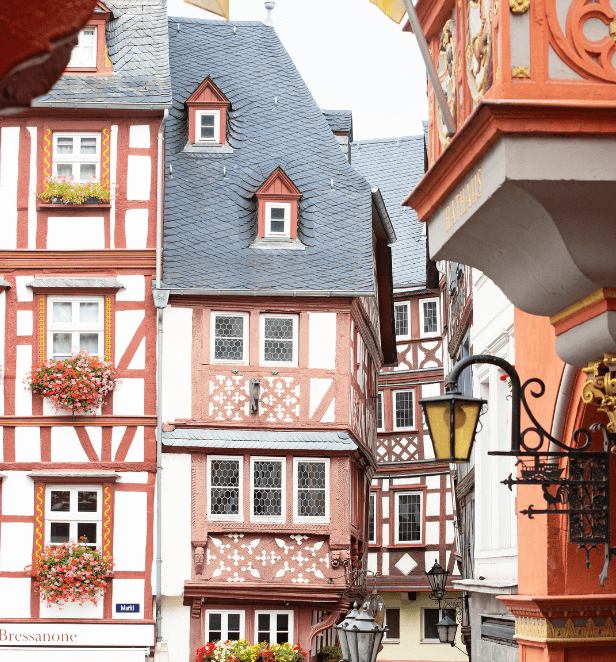 Half-timbered old houses, Bernkastel, Germany