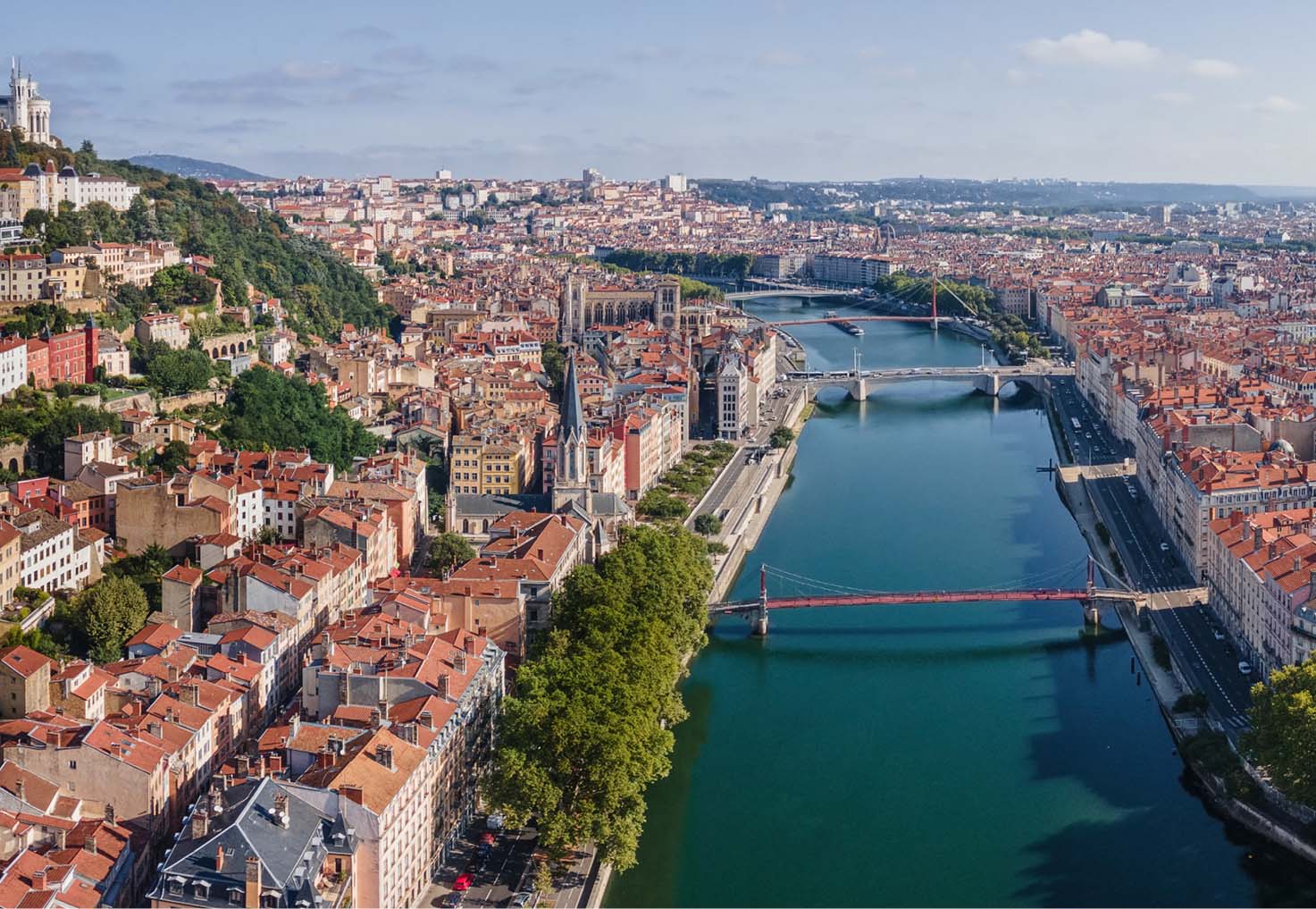 A cityscape view of Lyon