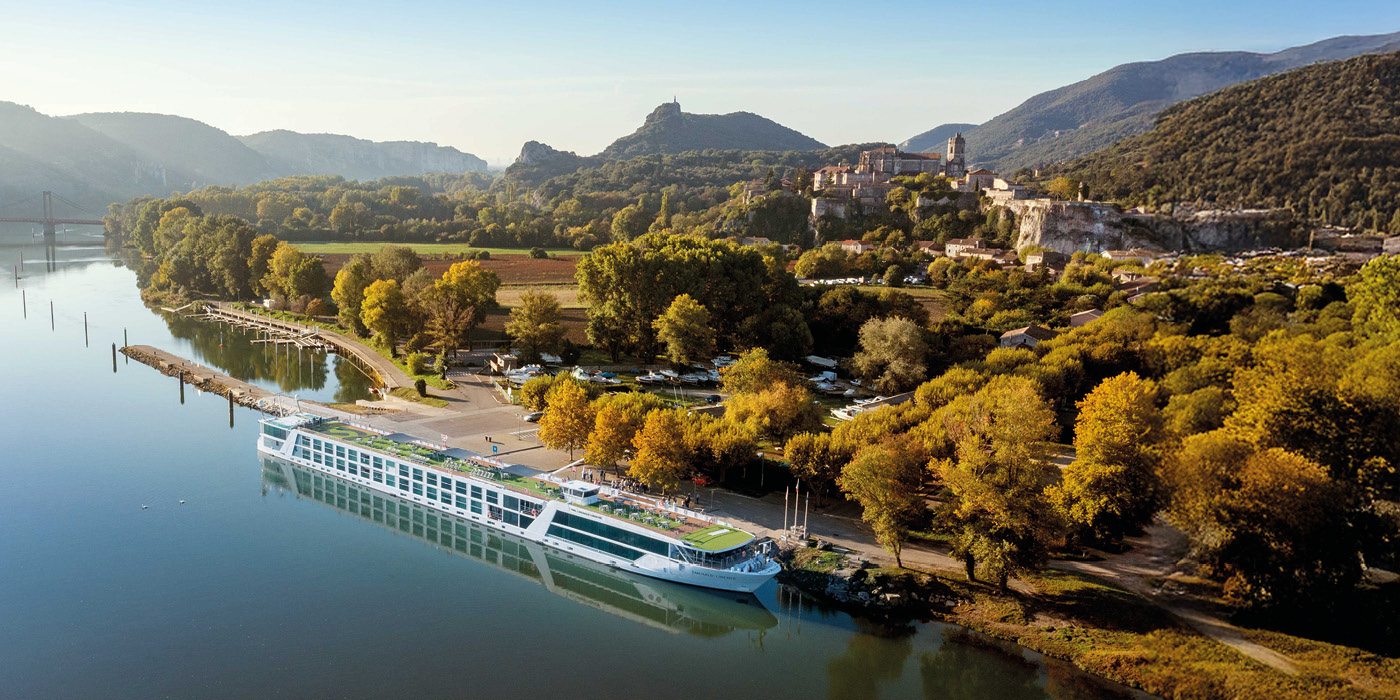 Emerald Cruises river ship cruising along the Rhine