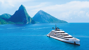 Emerald Cruises Yacht ship cruising in the Caribbean