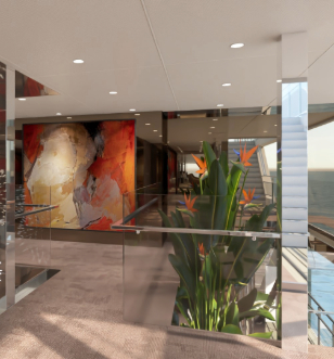 Art on the upper deck