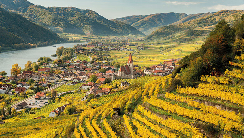 View over the Wachau Valley, Austria