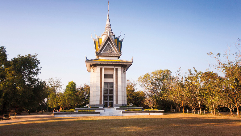 Killing Fields monument in Phnom Penh, Cambodia