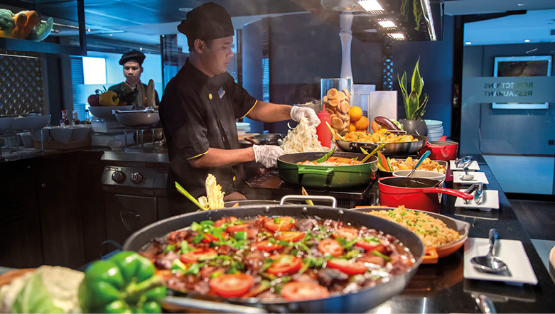 Authentic Southeast Asian dishes prepared by a trained local chef 