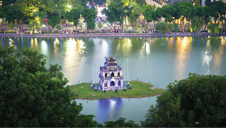 Kiem Lake, Hanoi, Vietnam